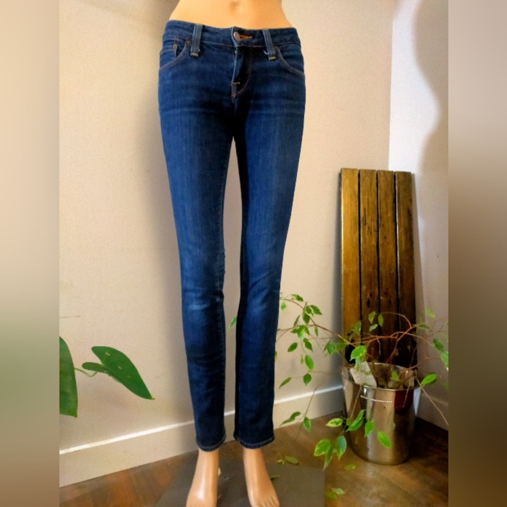 Lucky Brand Blue Denim Lola Skinny Low Rise Jeans